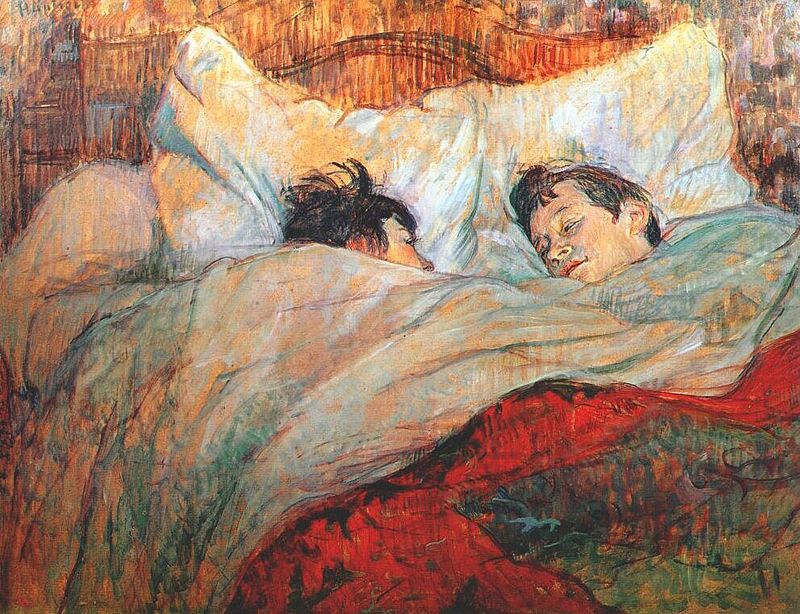 In bed- Oil on cardboard- 1893- Photo: Wikipedia