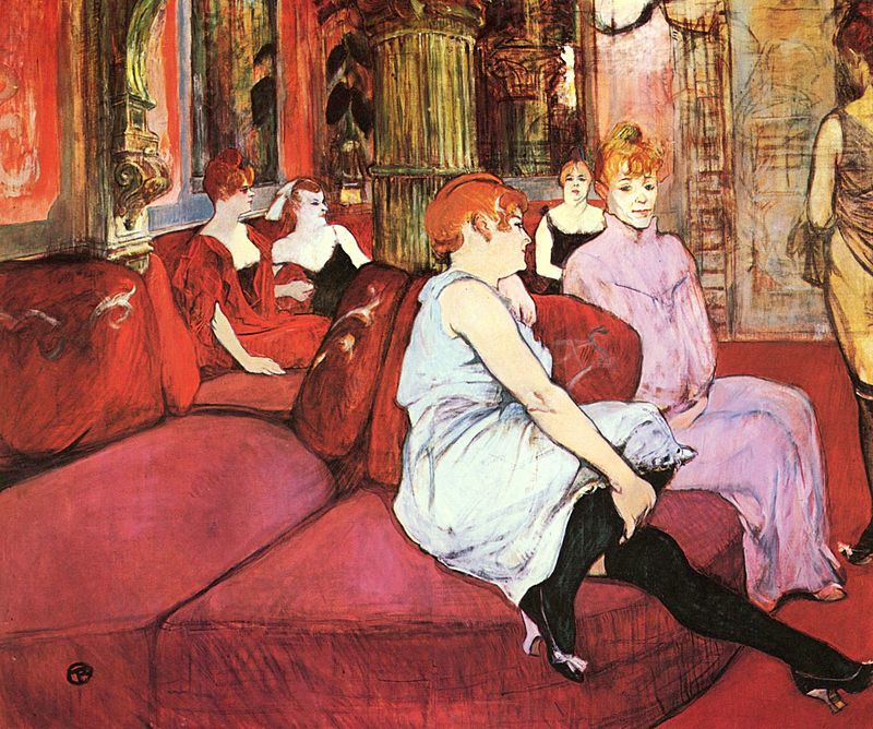 Salon at the Rue des Moulins- Oil on canvas- 1894- Photo: Wikipedia